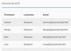 Minimalist Table Filter With jQuery