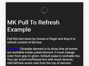 Simple Pull To Refresh For Desktop & Mobile - mkPullFresh
