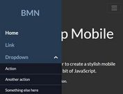 Mobile App-style Bootstrap 4 Navbar In JavaScript - BMN
