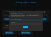 Accessible jQuery Modal Plugin with Focus Trapping and CSS3 Animations