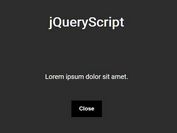 Simple Modal Window With Configurable Animations - jQuery PopUpBox