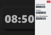 Modern Customizable Digital Clock Built With jQuery