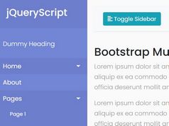 5 Multi-level Off-canvas Menu Templates For Bootstrap