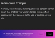 Multilingual Cookie Consent Banner With jQuery - serialcookie