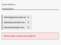 Multiple Email Input Field In jQuery - multi-emails