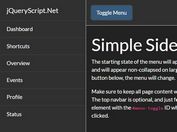 Mobile-friendly Off-canvas Nav Template For Bootstrap