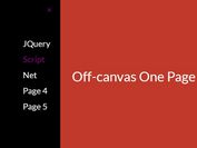 Off-canvas One Page Scroll Navigation In jQuery