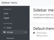 Offcanvas Navigation With Accordion/Tree Menus - Sidebar Menu