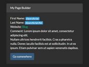 Simple Dynamic Page Builder With jQuery - ak-FillFromJSON