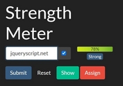 Password Strength Meter & Visibility Toggle Plugin - jQuery strength-meter