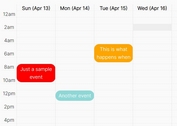 Create A Weekly Calendar For Displaying Events - pretty-calendar.js