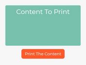 Print Specific Element With CSS - jQuery divjs