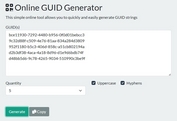 Random GUID (v4) Generator With jQuery