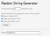 Random String (Password) Generator In jQuery