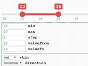 Range Slider With Custom Handles Labels Scales - rangeSlider.js