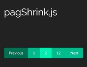 Create Responsive Flexible Bootstrap 4 Pagination - pagShrink.js