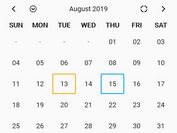 Pretty Responsive Calendar In jQuery - Nao Calendar