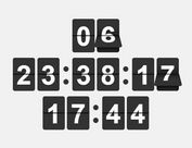 Retro Flipping Countdown Timer - jQuery Flip-Clock