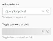 Reveal/Unmask/Copy Password Strings In Bootstrap - Peeper