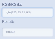 RGB & RGBa To Hex Color Converter - jQuery rgb2hexa.js