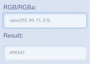 RGB & RGBa To Hex Color Converter - jQuery rgb2hexa.js