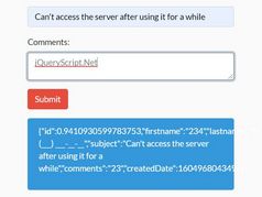 Save Form Data As JSON Using jQuery - Form to JSON