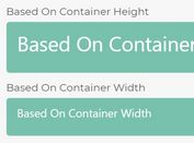 Scale Font Size Based On Container's Width Or Height - jQuery Fluid Typography