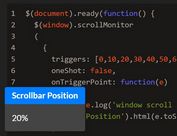 Determine Browser Scroll Percentage In jQuery - ScrollMonitor