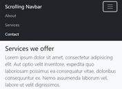 Responsive Scrolling Bootstrap Navbar For One Page Website