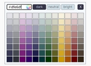 Select A Color From Categorized Palettes - jQuery kolorpicker