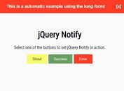 Sliding Notification Bar Plugin - jquery.notify.js