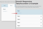 Smooth Responsive Tabs/Accordion UI With jQuery