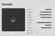 <b>spin.js - Animated CSS3 Loading Spinner</b>