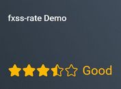 Simple Customizable Star Rating System - jQuery fxss-rate