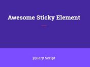 Awesome Sticky Element Without Content Jumping