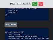 Sticky Notification/Confirmation Bar Plugin - jQuery top-alertjs.js