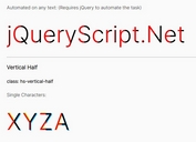 Style Half Or Third Of A Character Using jQuery And CSS - HalfStyle
