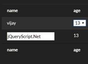 Dynamic Table Creator With Inline Editing - jQuery Virtualtable