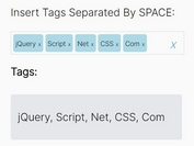 Tiny & Fast Tags Input Plugin For jQuery - pstagger