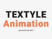 Configurable Text Reveal Effect With jQuery - Textyle.js