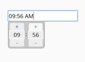 Time Picker With Mouse And Keyboard Interactions - jQuery timeSelector