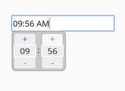 Time Picker With Mouse And Keyboard Interactions - jQuery timeSelector