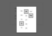 Sliding Time Picker Popup Plugin - jQuery nj-timepick