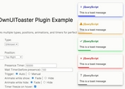 Toast Notifications with Progress Bars and Animations - jQuery myOwnUIToaster