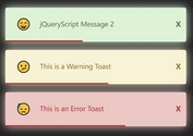 Toast Notifications With Auto Redirection Support - jQuery Notifications