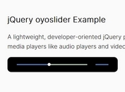 Slim Track & Volume Slider For Media Player - oyoslider
