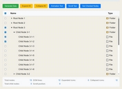 Tiny jQuery Tree Table Plugin with Virtual Scrolling