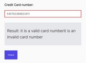 Validate Credit Card Numbers Using jQuery And Luhn Algorithm