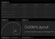 Responsive Draggable Resizable Windows Manager - Golden Layout