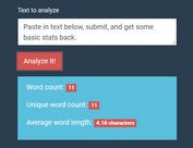 Calculate Word Count And Average Word Length - Text Analyzer